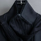 "YVES SAINT LAURENT" 2002 AW Scarf docking tulle design silk double zipper blouse