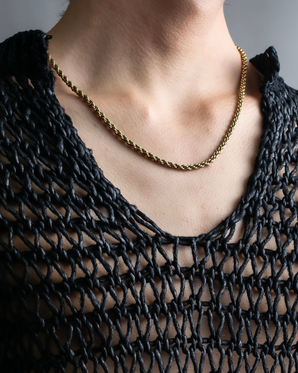 “Christian Dior” beautiful thick gold chain necklace