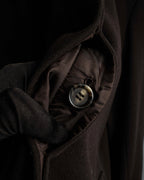 "VAL by VALENTINO" Military detailing hidden placket melton coat