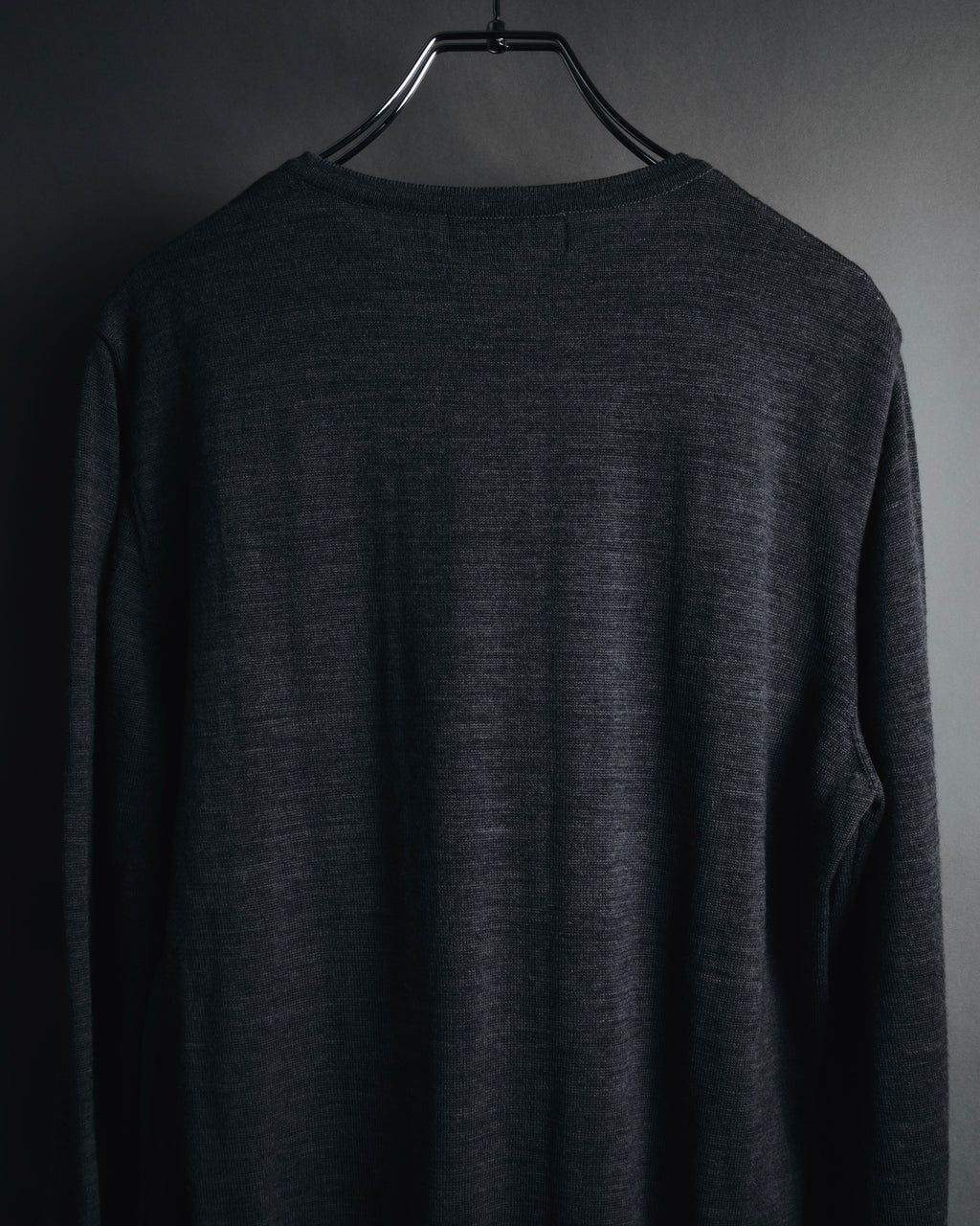 "YVES SAINT LAURENT" 80’s-90’s embroidered logo wool knit sweater