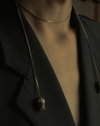 "JOAQUIN BERAO" Tulip motif lariat necklace