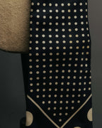 "Jean Paul Gaultier Paris" 90's-00's Graphic dotted silk neck scarf