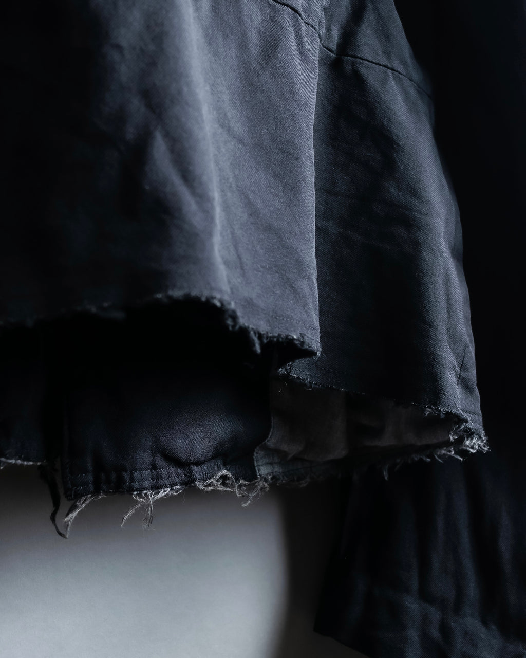 "COMME des GARCONS
COMME des GARCONS" 6 button detail raw edge jacket