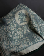 "HERMES" Petit Carre 45 LES TUILERIES silk scarf