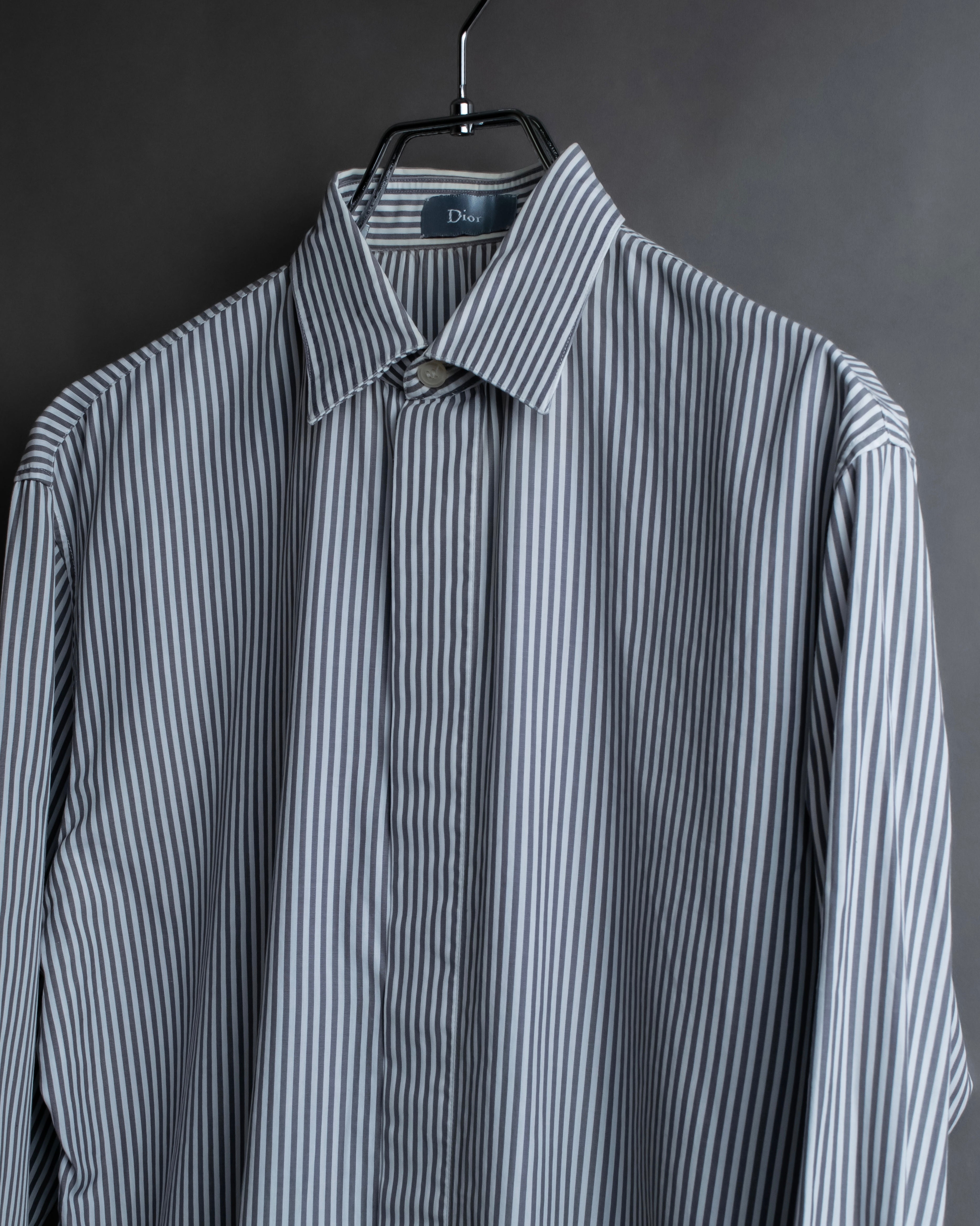 "DIOR HOMME" Edith Slimane striped shirt