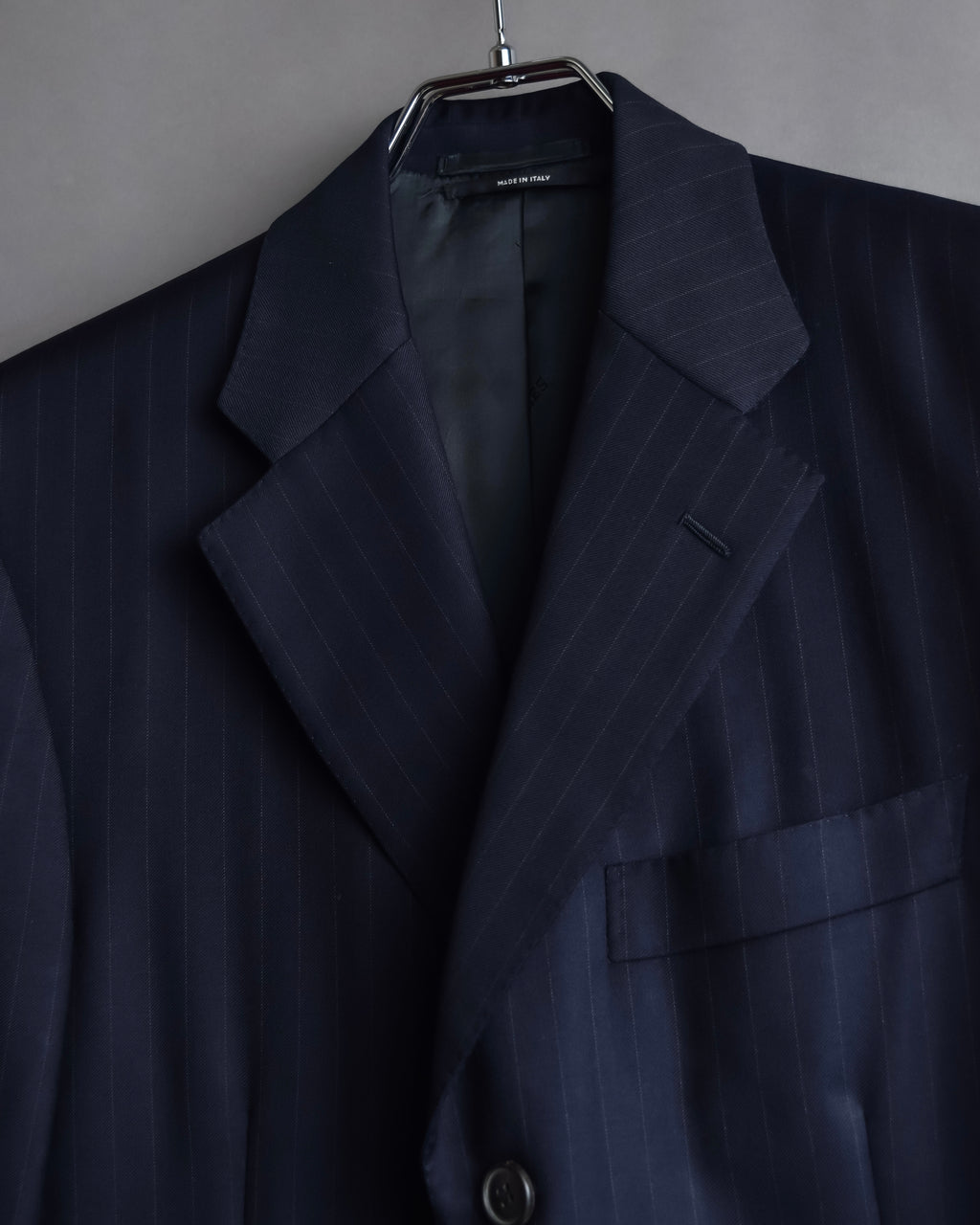"HERMES" Pinstripe relaxed tailored jacket