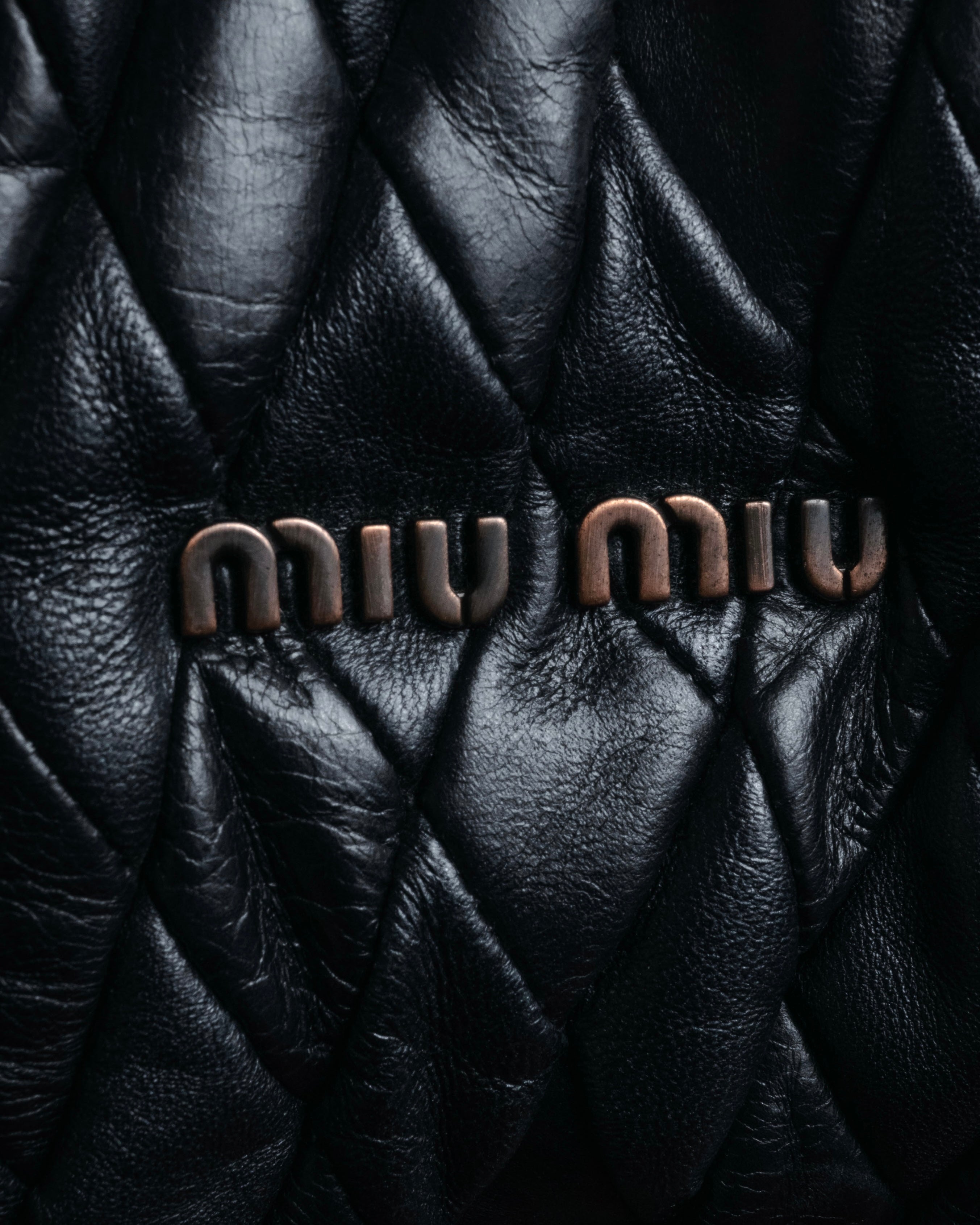 -SPECIAL- “miu miu” 2008-2012 Matelassé braided handle hobo bag