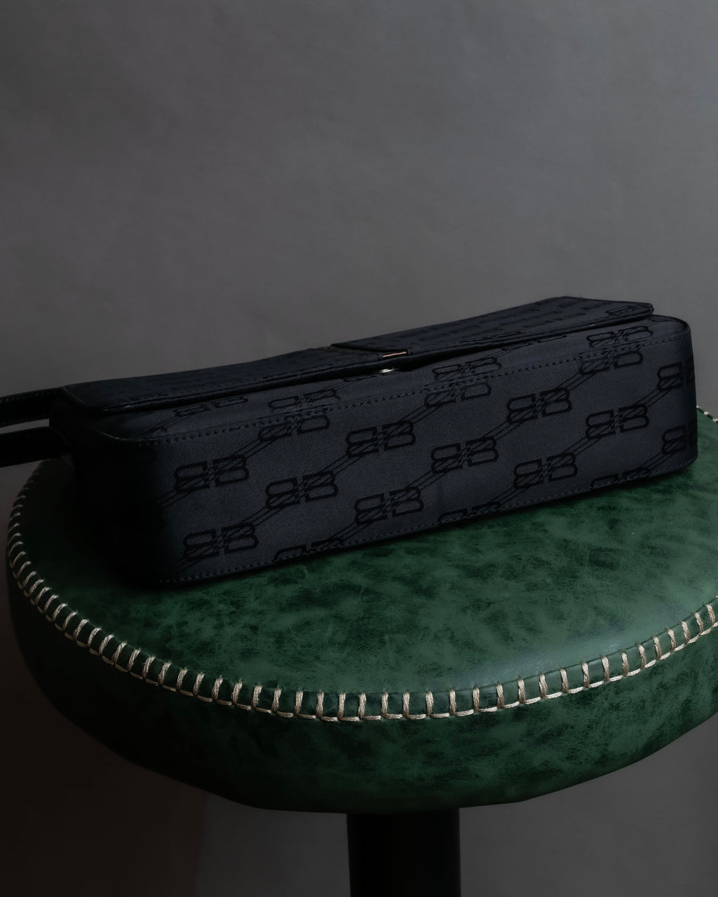 "BALENCIAGA" BB monogram jacquard shoulder bag