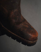 "GUCCI" 00’s equestrian harness long boots