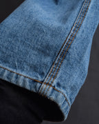 "JEAN PAUL GAULTIER JEANS" Beautiful fade button fly straight denim