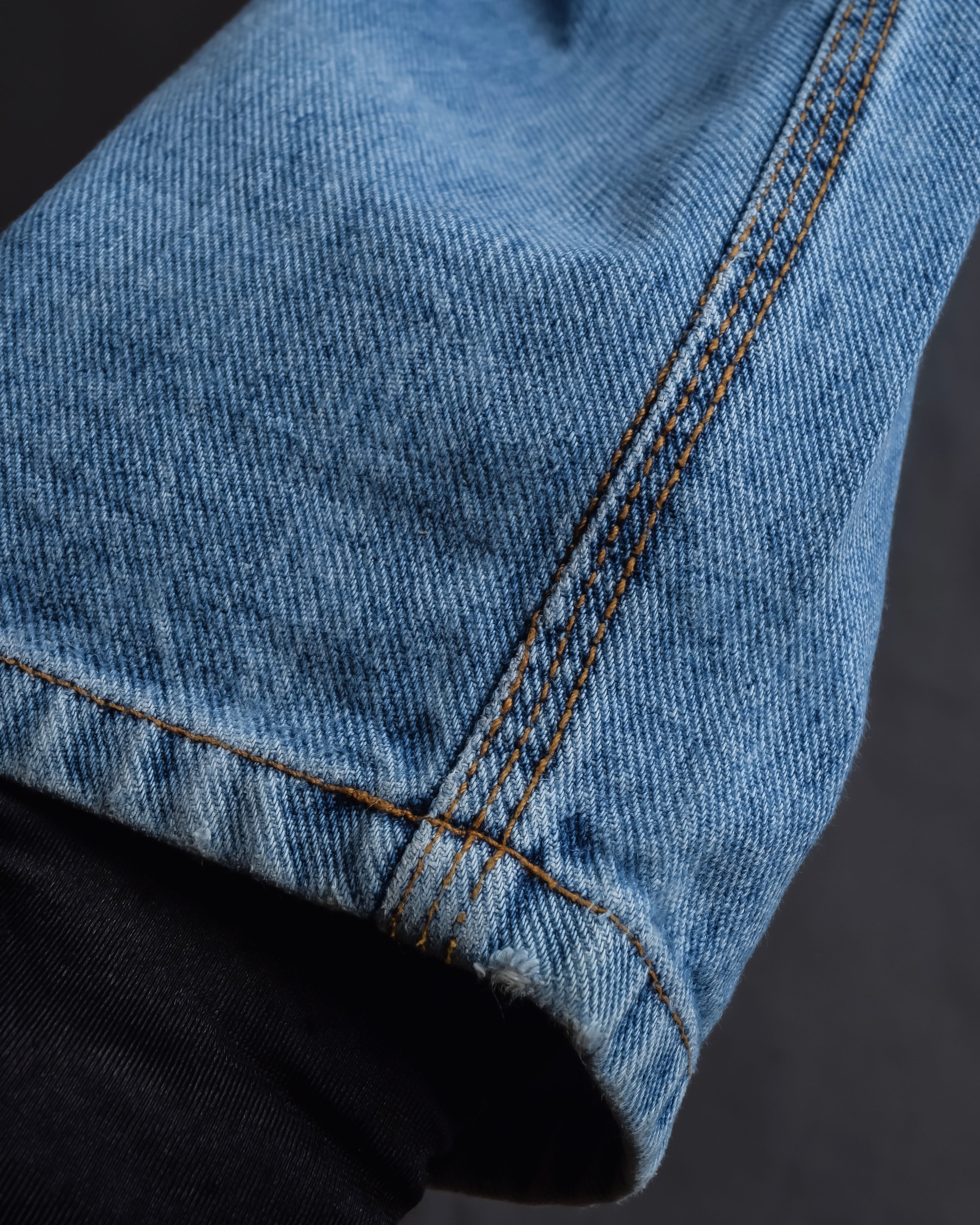 "JEAN PAUL GAULTIER JEANS" Beautiful fade button fly straight denim