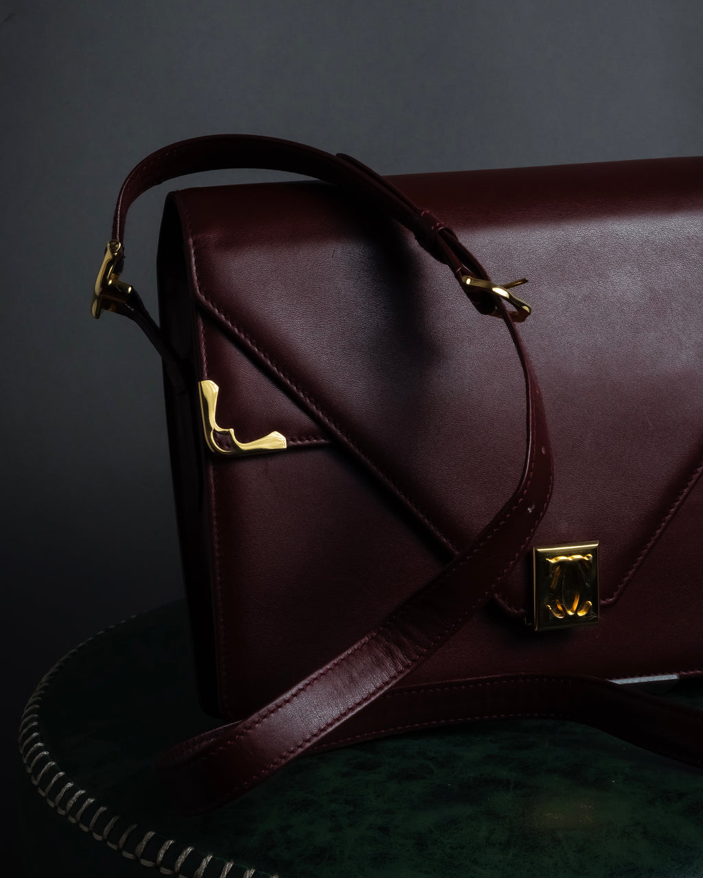 "Cartier" Les Must de Cartier geometric design shoulder bag