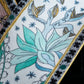 "Christian Dior" Romantic motif design silk twill Mitzah scarf