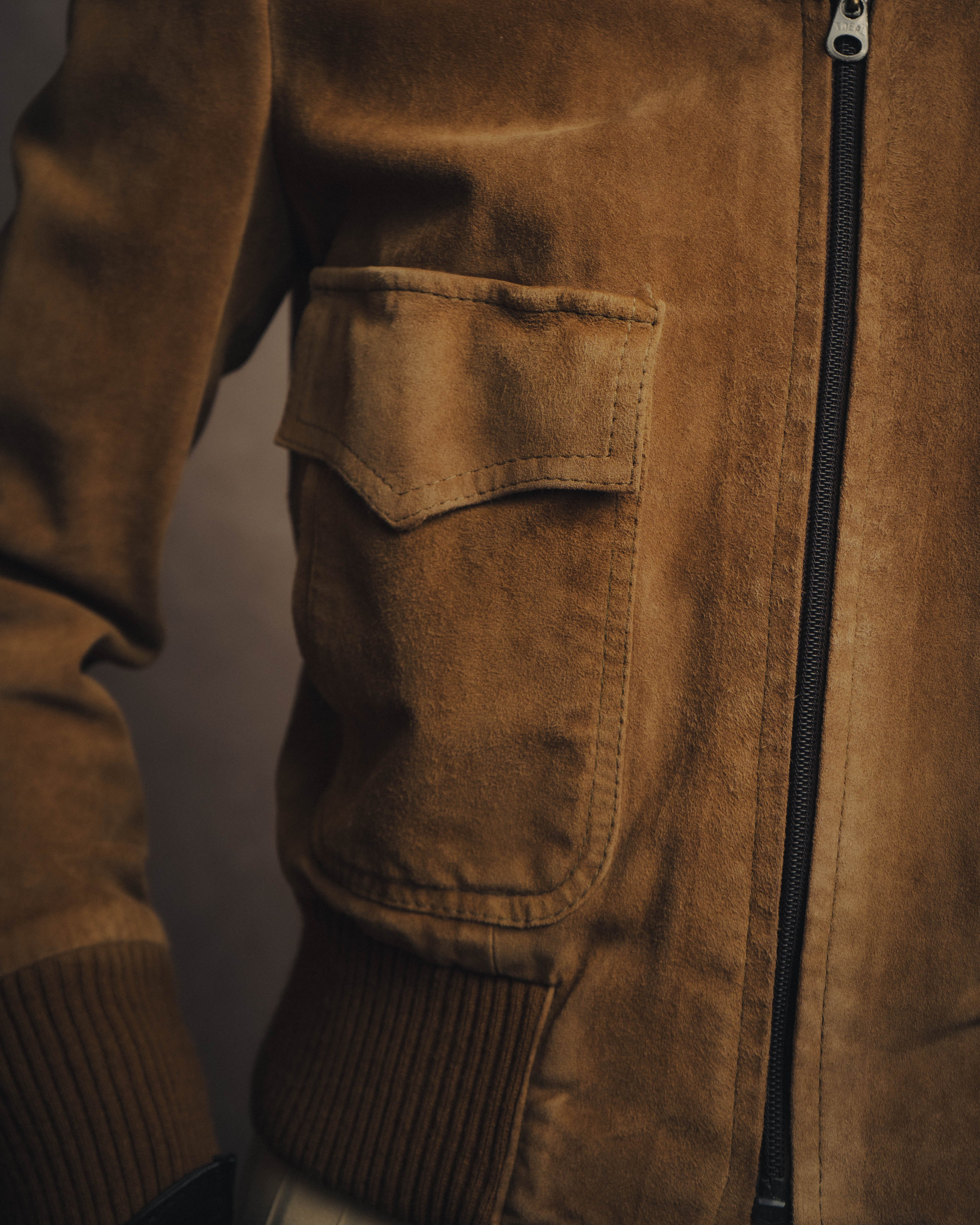-SPECIAL- “GUCCI” 70’s-80’s Bovine suede bomber jacket