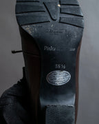 "Pinky&Dianne" Animal fur pattern lace-up heel shoes