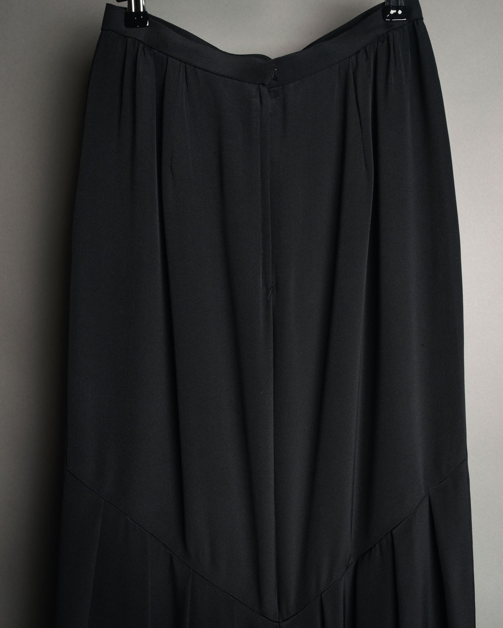 “Christian Dior” 80’s-90’s Silk draped long skirt