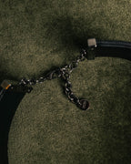 –SPECIAL– "Christian Dior" Late 2000s-2020s Eyelet leather choker necklace