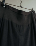 "Rick Owens Lilies" 10's-12's Vintage asymmetrical drape jersey midi skirt