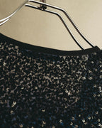 "MARINA RINALDI" 00's-10's Sequined lace long sleeve top