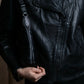 "Acne" Beautiful shape genuine leather double riders jacket