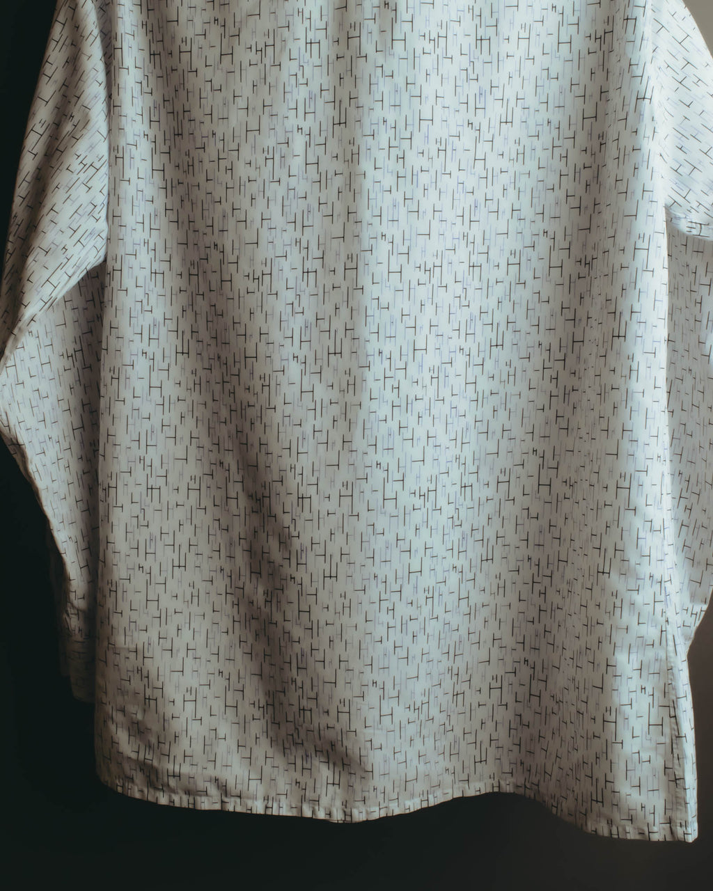 "Hermès" 00's-10's Monogram print cotton long sleeve shirt