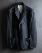 "MIHARA YASUHIRO" Hidden zip detail tailored jacket
