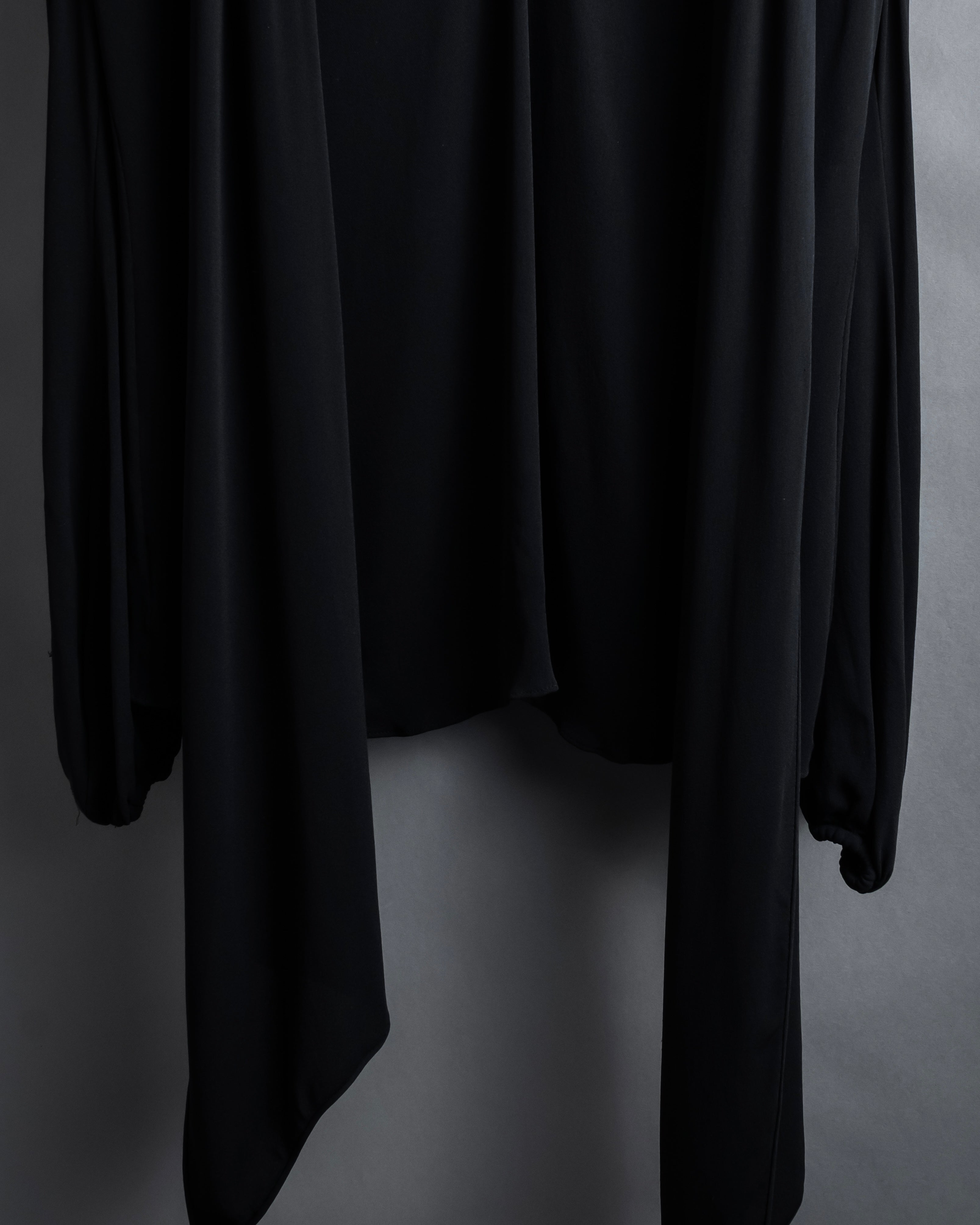 "VALENTINO" 2020-21 Gathered design bow tie skipper silk pullover