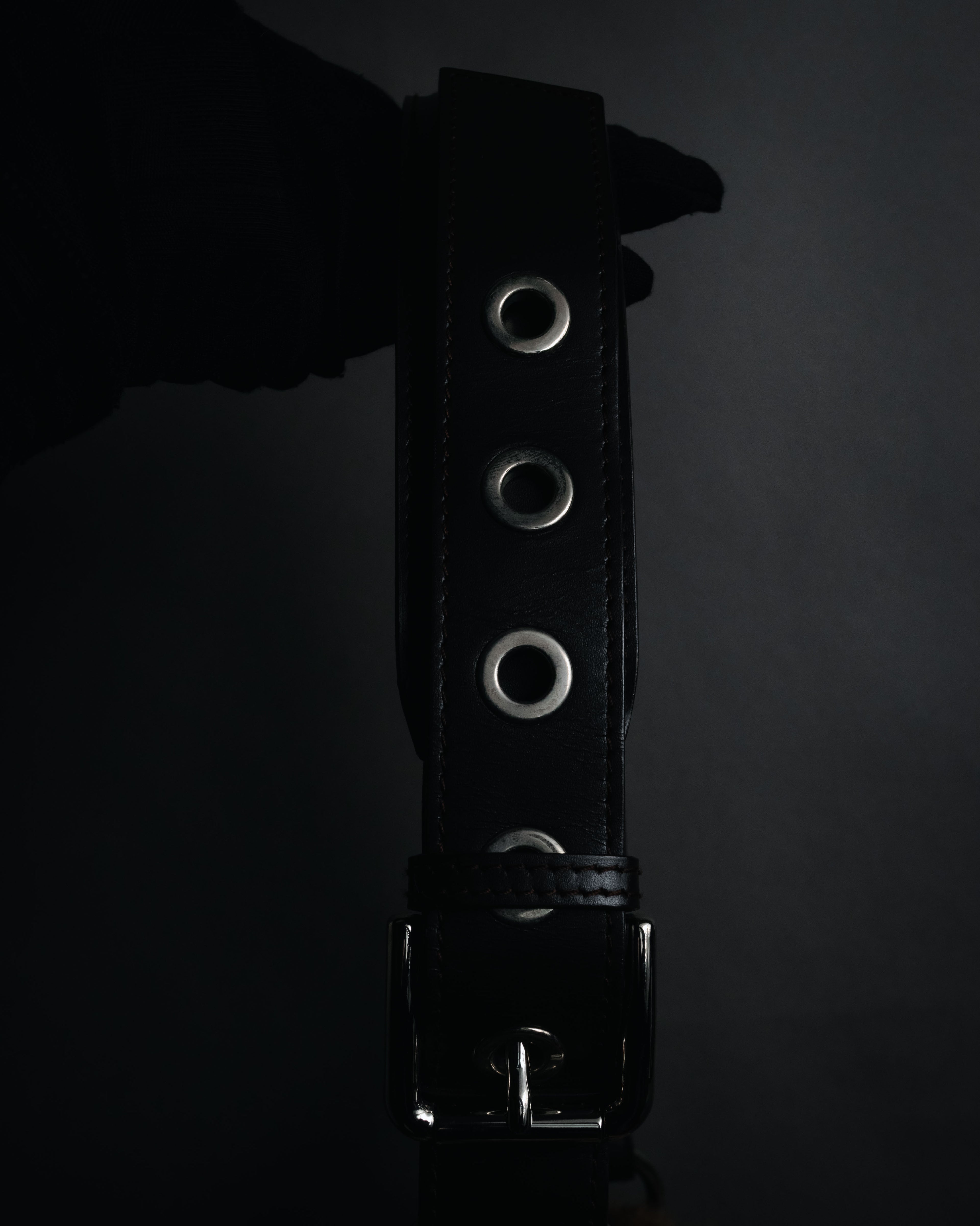 "DOLCE&GABBANA" 00’s-10’s Fur shoulder bag with logo hardware