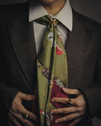 -SPECIAL- “HERMÈS“ 90’s-00’s Champignons botanical mushroom silk carré