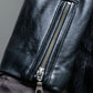 "MOROKO BAR" Real fur docking leather jacket