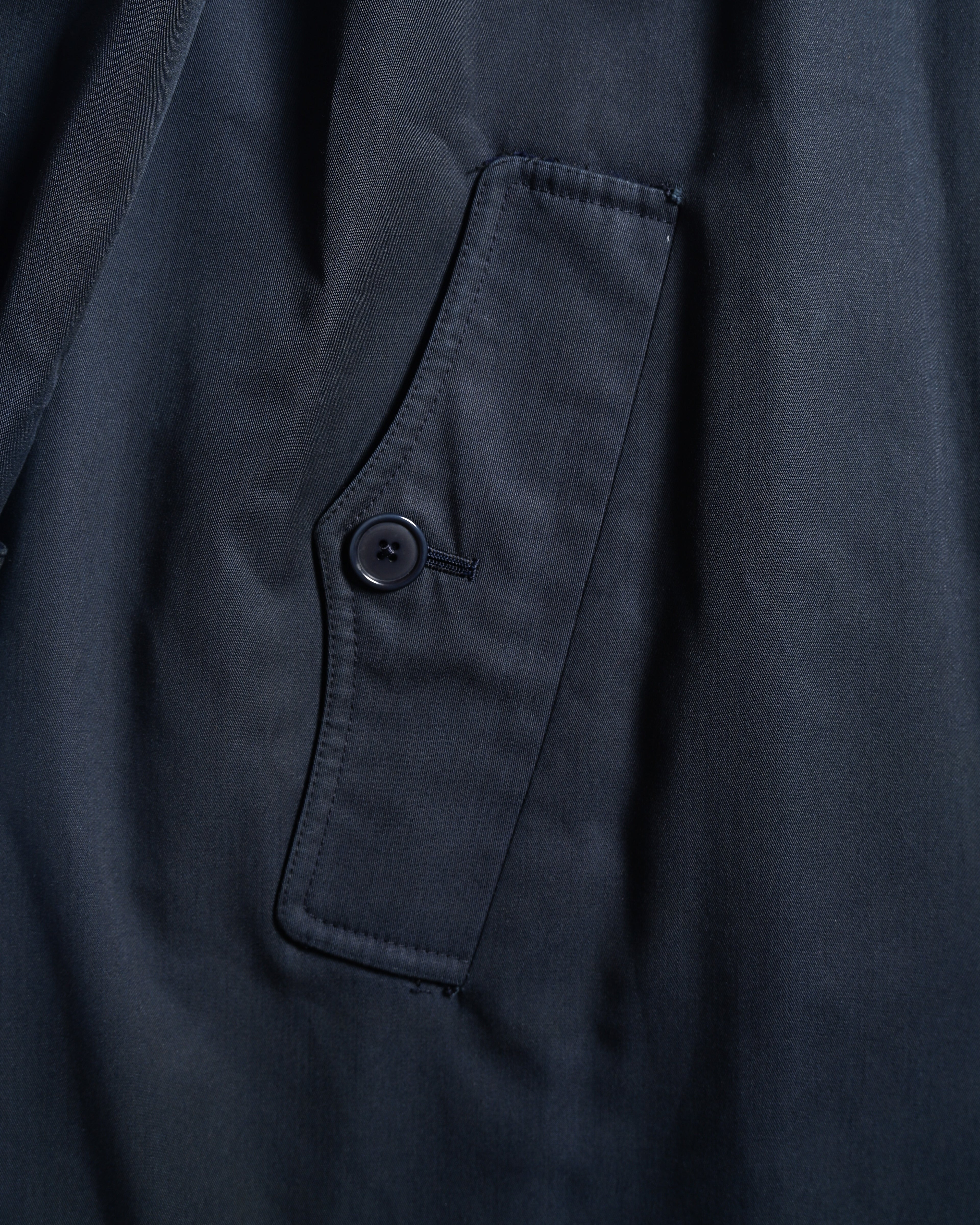 Chloe/ Beautiful A-Line Silhouette Trench Coat Navy