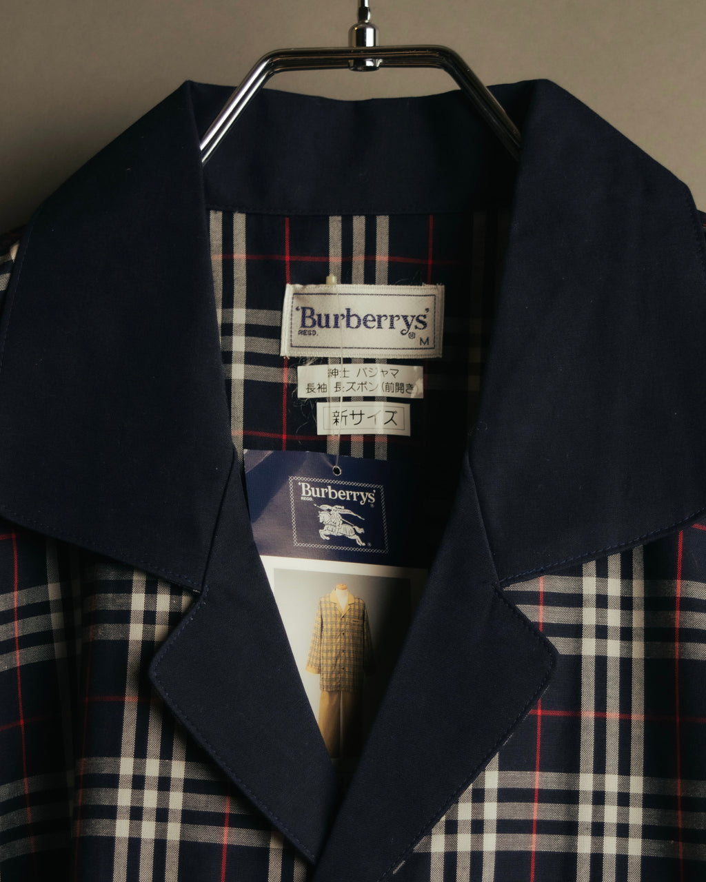 “Burberrys” 1998-1999 house check cotton pajama set