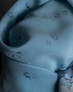 "Christian Dior" Bird motif silk scarf