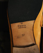 "GUCCI" 10's Camel suede horsebit loafers