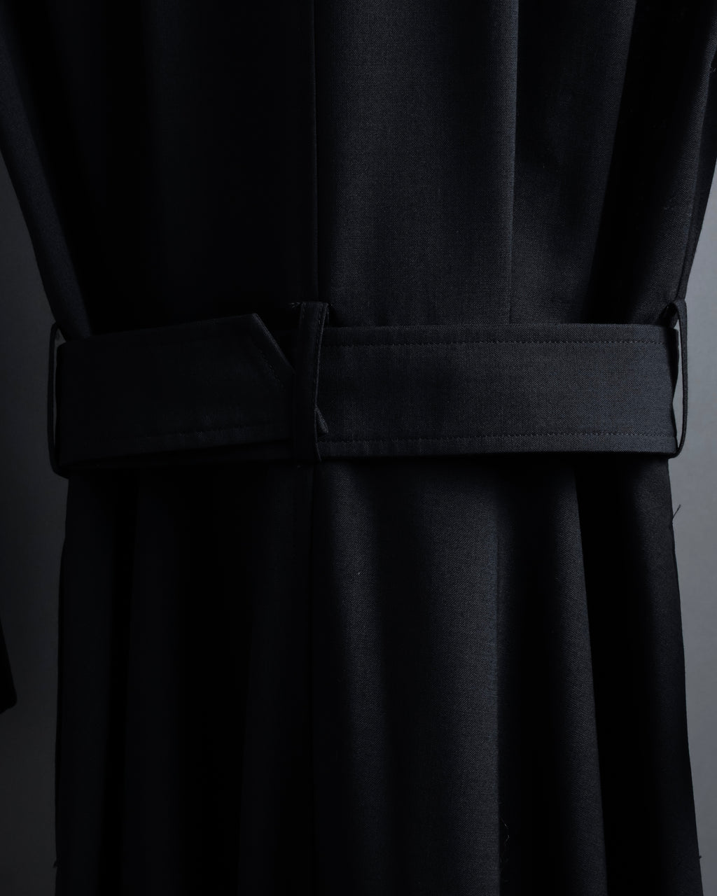 "tricot COMME des GARCONS" 90's Tailored collar belted long dress