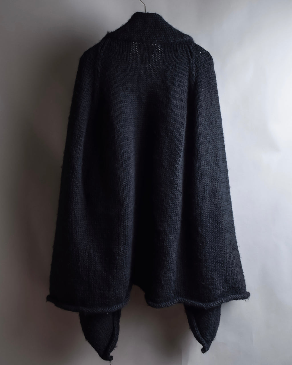 "YOHJI YAMAMOTO" 19AW Oversized cape knit cardigan
