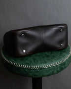 "Sergio Rossi" Flexible leather one-handle bag