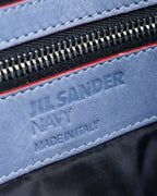 "JIL SANDER navy" bicolor 2way tote bag