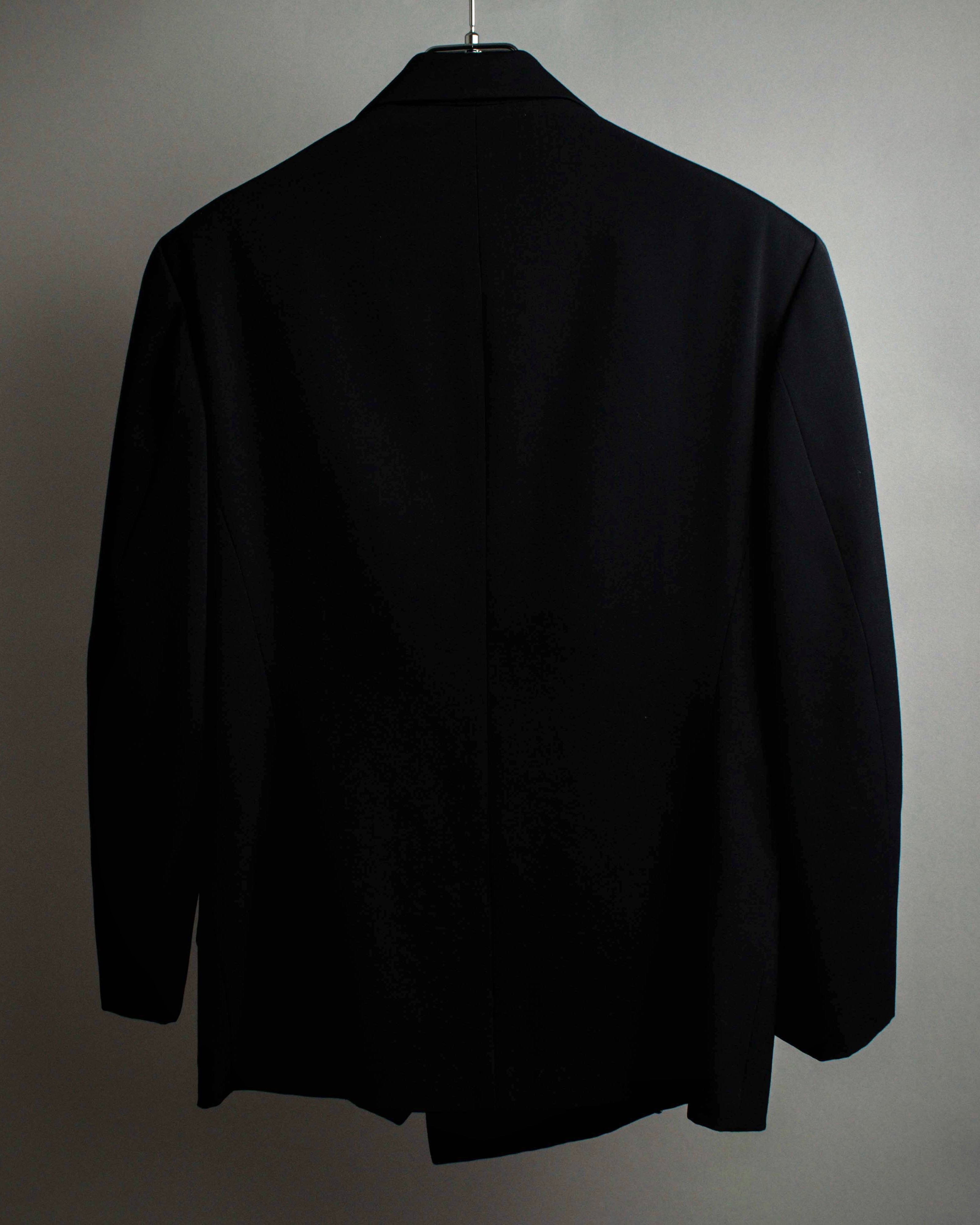 "Y's" 94AW sharp lapel cut design double-breasted jacket