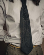 -SPECIAL- “HERMÈS” 2008-18 Suede cutwork leather tie
