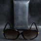 "Christian Dior" Hexagonal frame black sunglasses