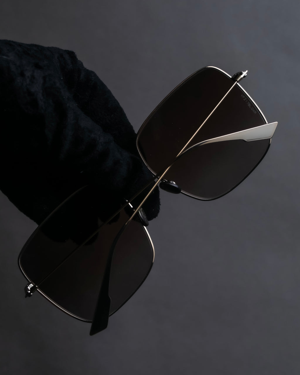 "Christian Dior" Square frame metal temple sunglasses