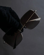 "Christian Dior" Square frame metal temple sunglasses