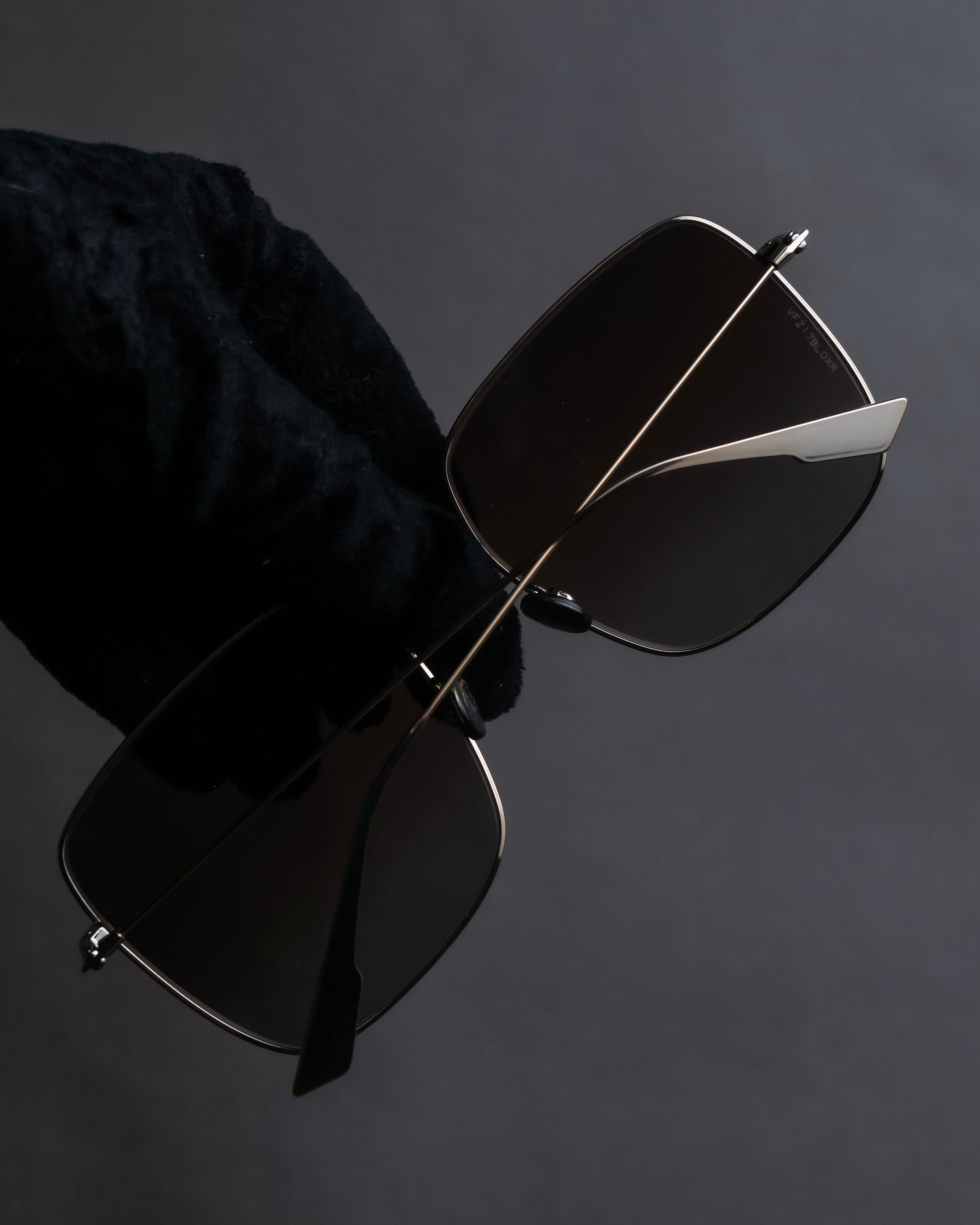 "Christian Dior" Square frame metal temple sunglasses