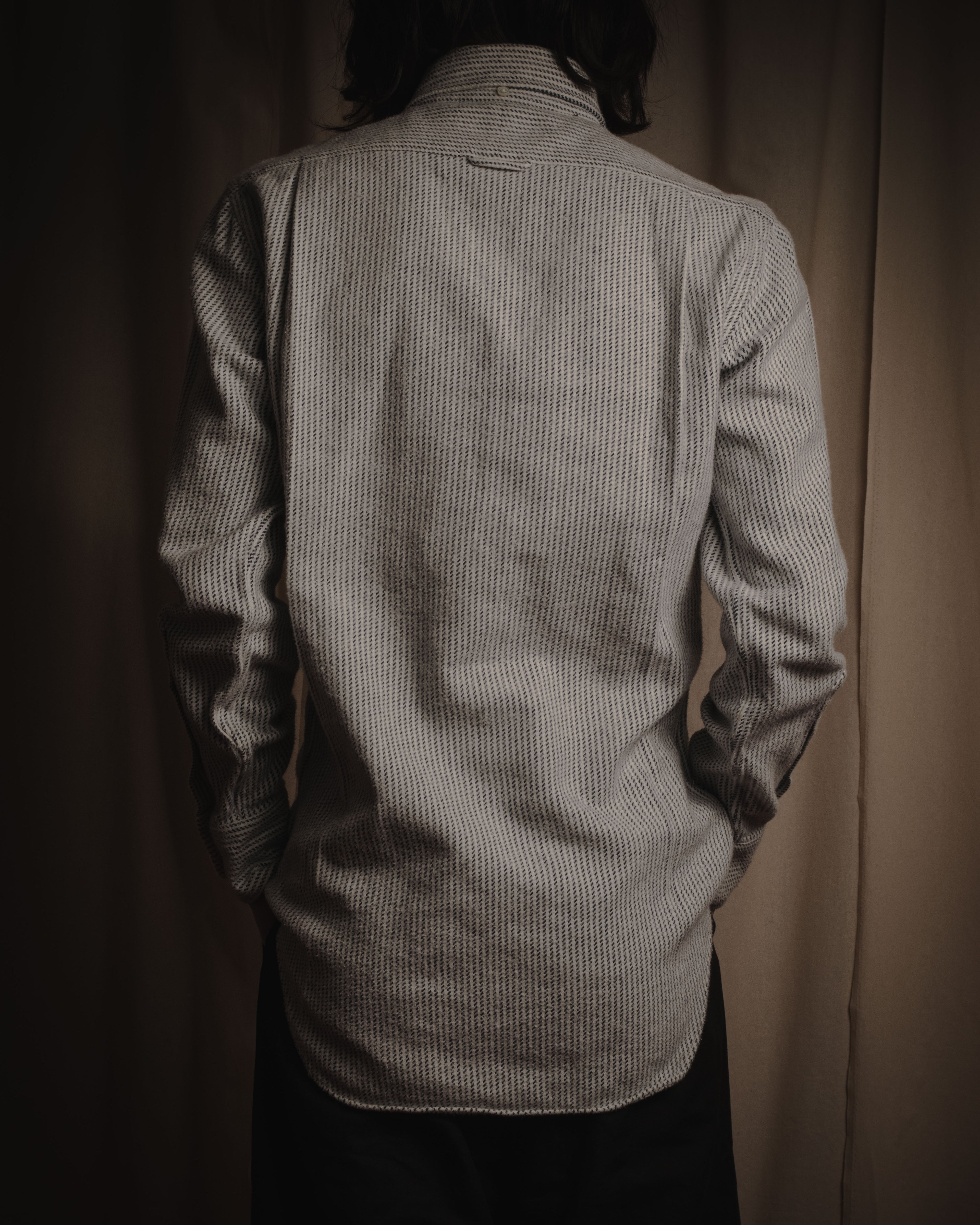 "THOM BROWNE" Micro patterned button-down shirt