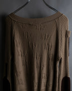 "Christian Dior" John Galliano period elbow patch knit