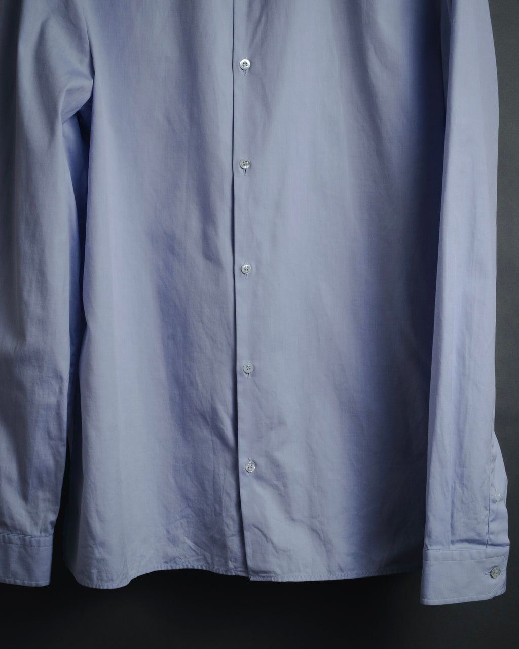 "GUCCI" Michele design tonal contrast-collar classic dress shirt