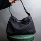 "GUCCI" GG canvas pattern horsebit design one shoulder bag