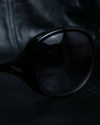 “Dior” Butterfly flame curved surface sunglasses