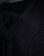 "LOEWE" Fine-Ribbed Button-Front Knit Cardigan